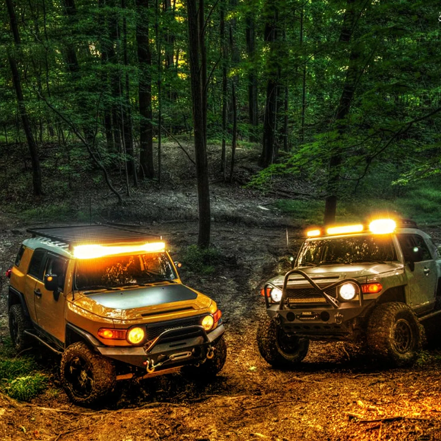 20Inch Amber 420W Led Light Bar with 16AWG 5Pin Rocker Switch Wiring Harness Kit 1 Lead
