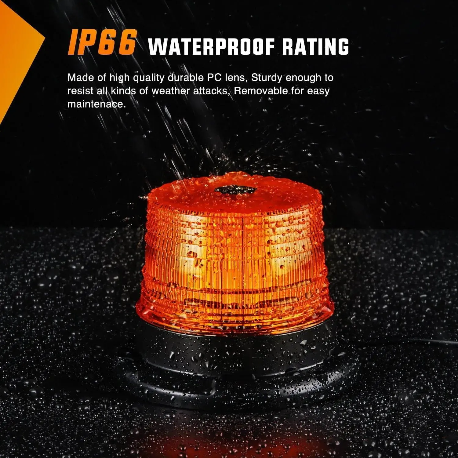 40 Leds Beacon Amber Strobe Light