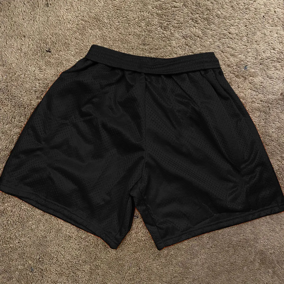 Angel Print Cross Casual Mesh Shorts
