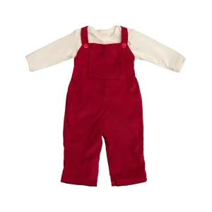 Blessed & Thankful Red Boy Suspender Set