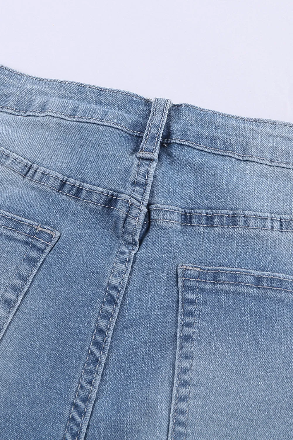 Casual Distressed Denim Shorts