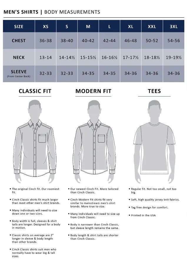 Cinch Mens Plaid Button Down Western L/S Shirt - White/Navy - MTW1105775