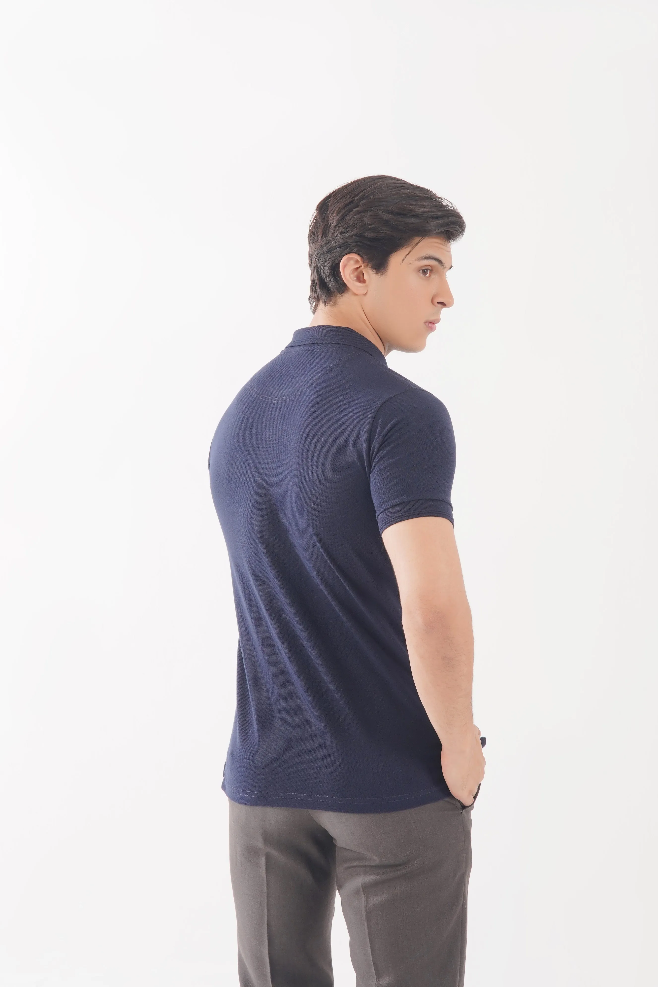 Deep Navy Basics Polo