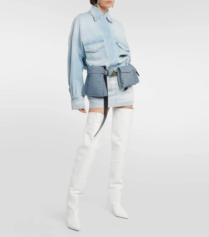 Denim shirt THE ATTICO, blue