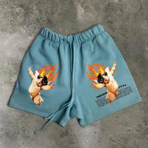 Fashion casual printed shorts men