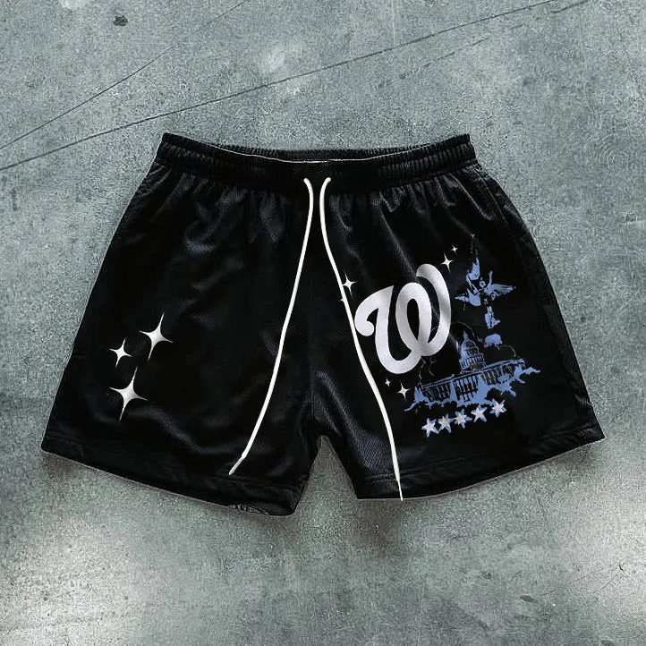 Fashion Personality Printed Casual Shorts