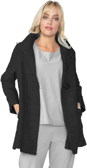 IC Collection Jacquard One-Button Jacket