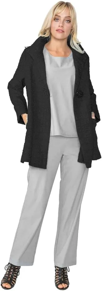 IC Collection Jacquard One-Button Jacket