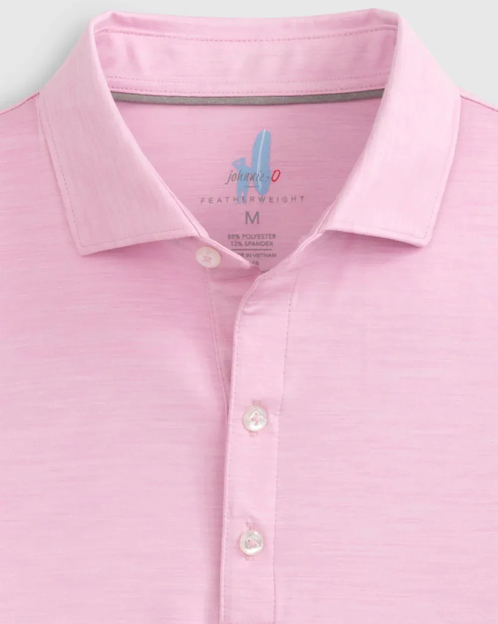 Johnnie-O Huron Solid Featherweight Performance Polo in Bahama Mama