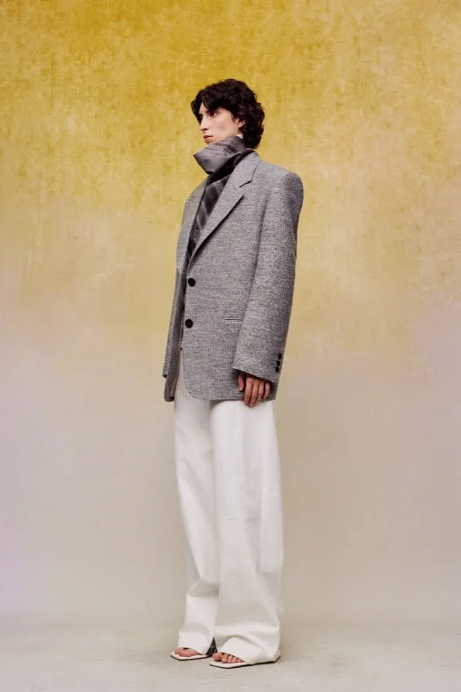Knotted Cotton Printed Wide-leg Pants