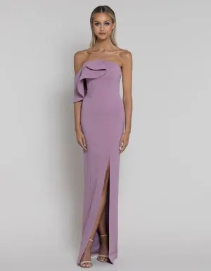 Lilac Slit Evening Gown
