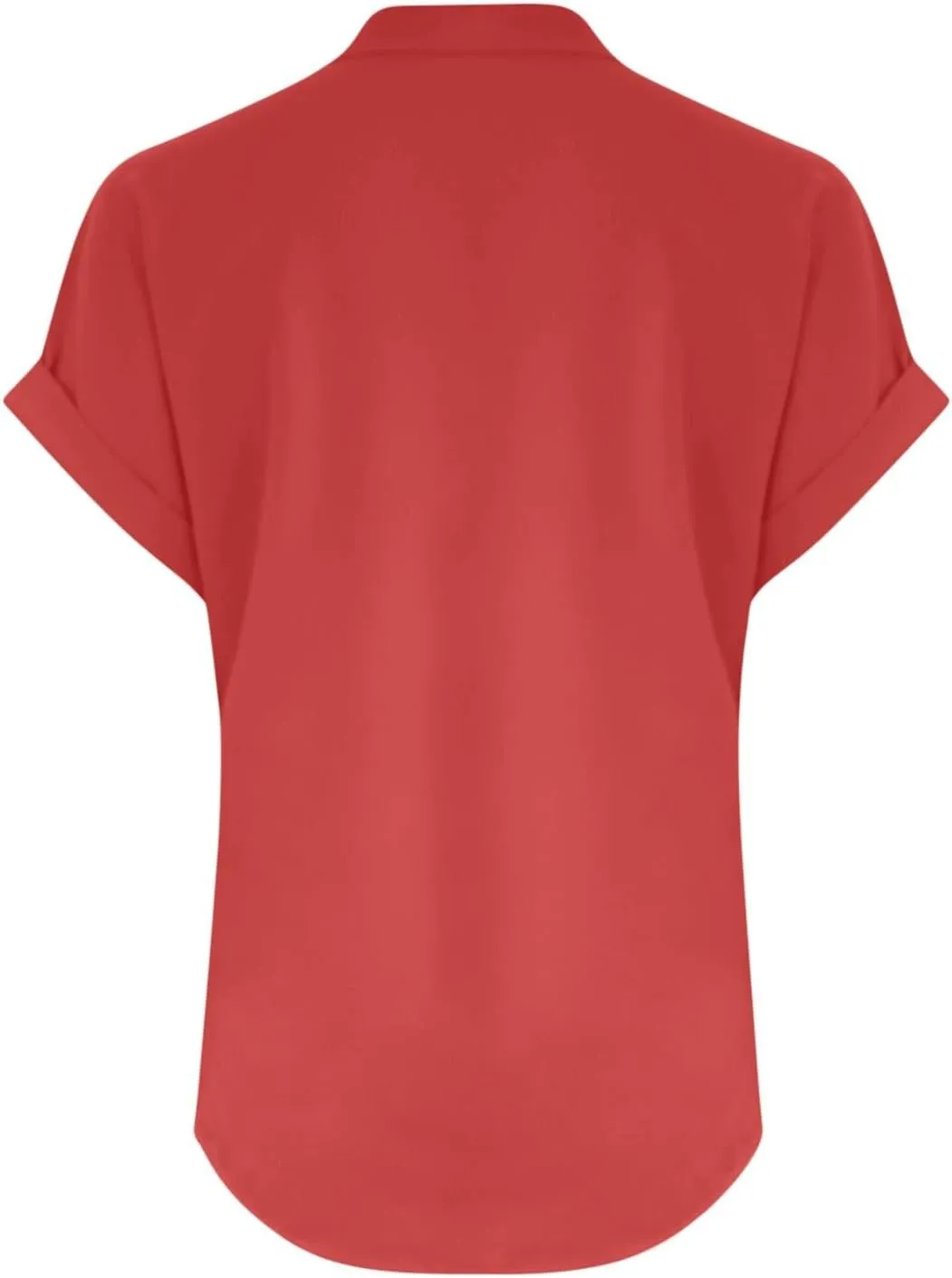 Linen Shirts for Women Cotton Button Up Shirt Short Sleeve Roll Up Loose Fit V-Neck Summer Casual Work Blouse Tops