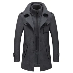 LMS Wool Blends Double Collar Coats