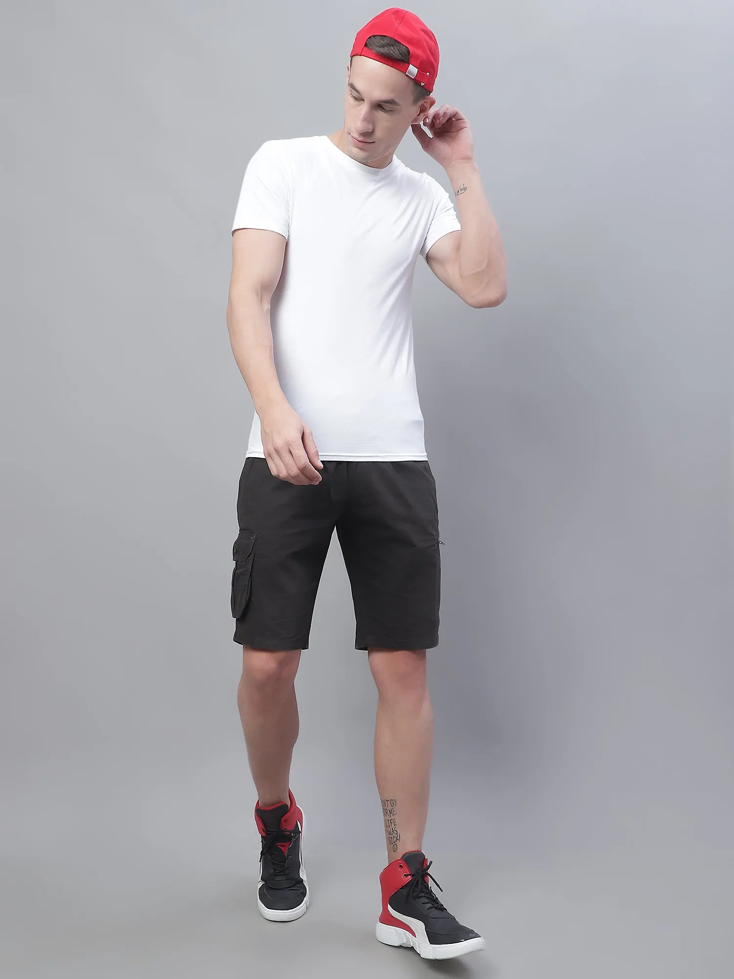 Men Dark Green Bermuda