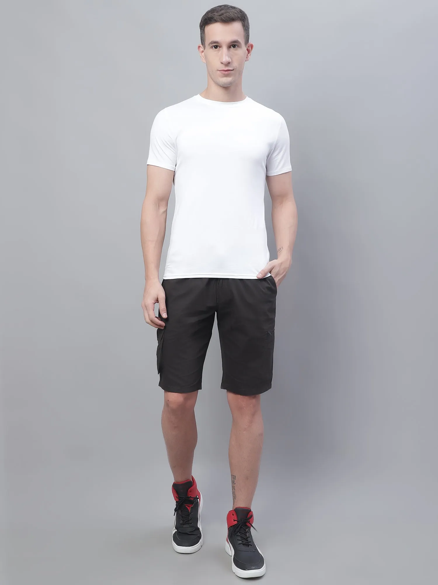 Men Dark Green Bermuda