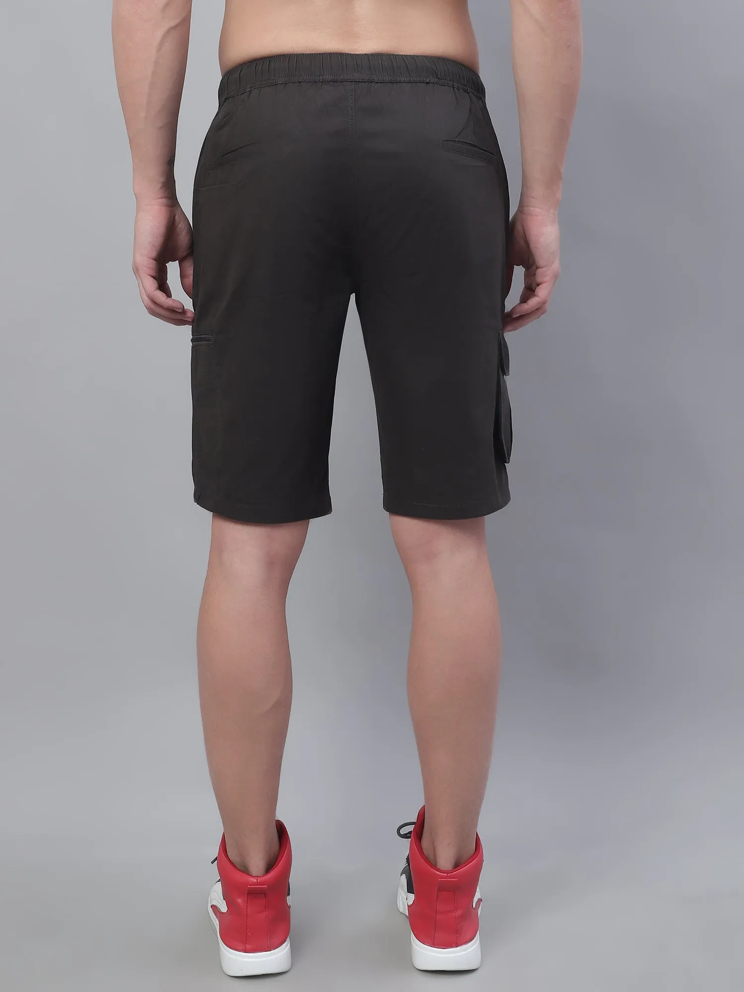 Men Dark Green Bermuda