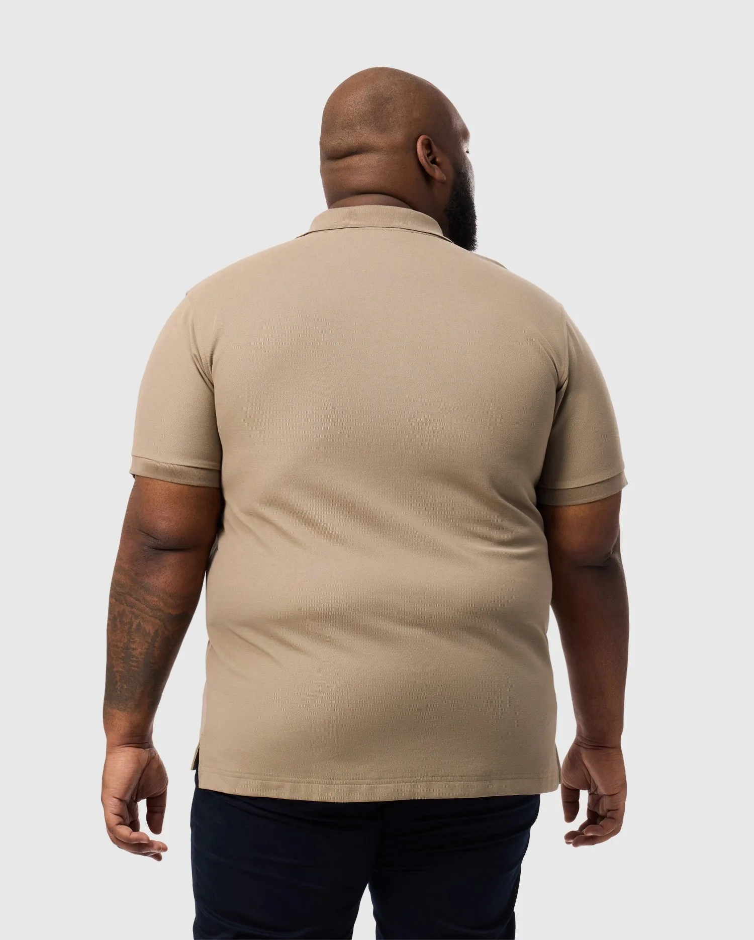 MENS BIG AND TALL CLASSIC PIQUE POLO SHIRT - B9K001CRPC