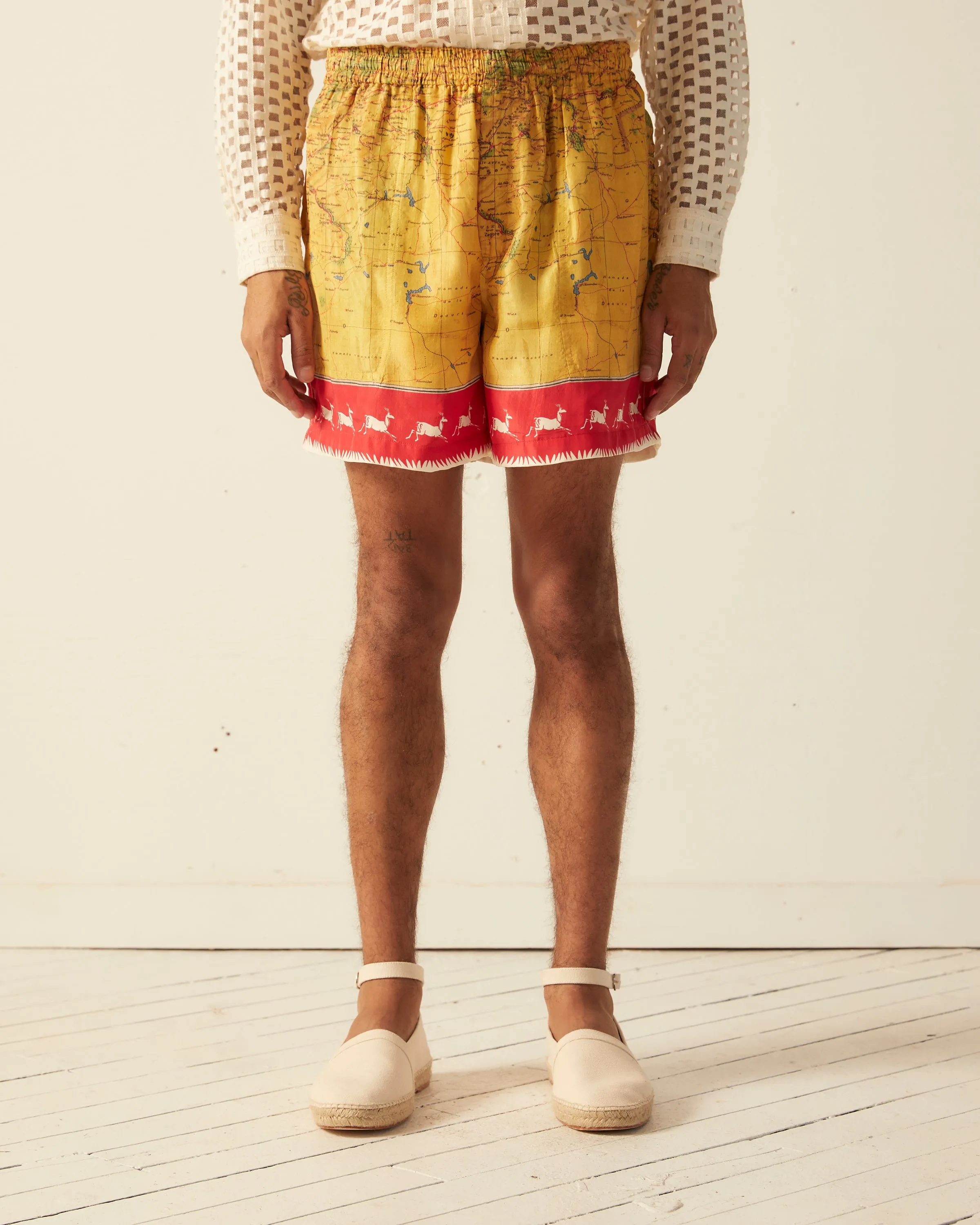Morocco Map Shorts