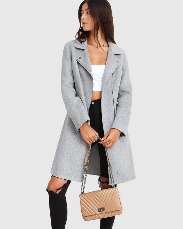 New Fit Last Chance Wool Blend Moto Coat