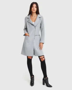 New Fit Last Chance Wool Blend Moto Coat