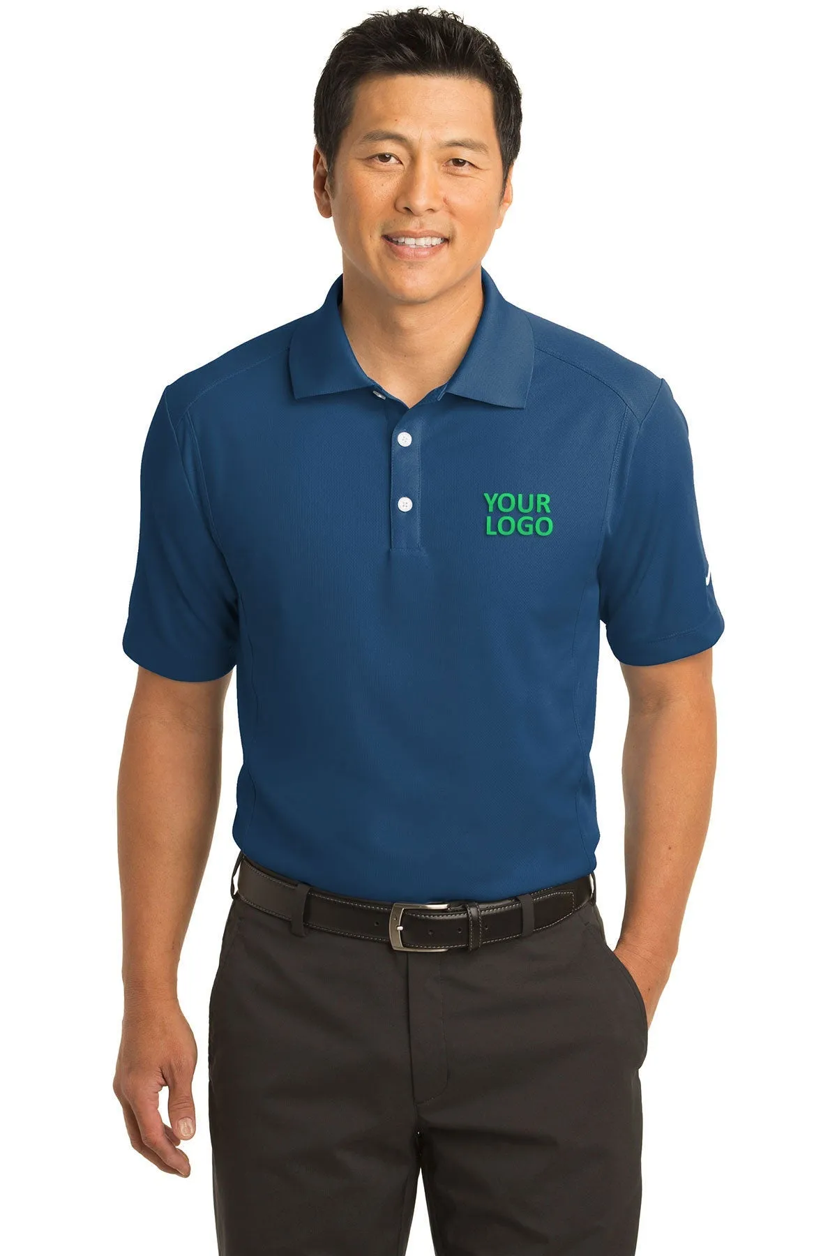 Nike DriFIT Classic Custom Polos, Court Blue