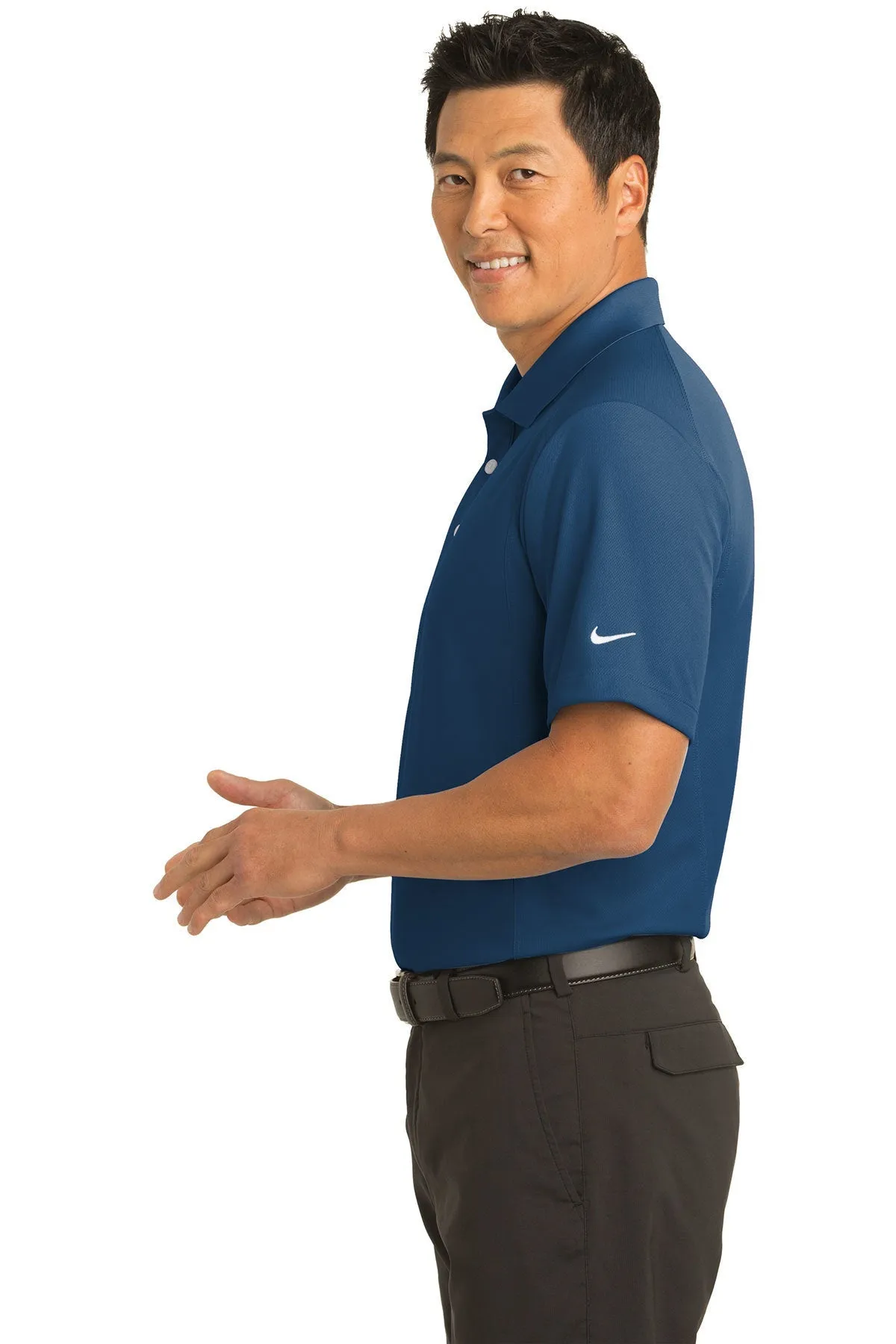 Nike DriFIT Classic Custom Polos, Court Blue
