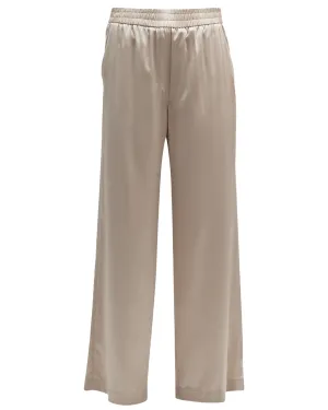 Oat Wide Leg Silk Pant