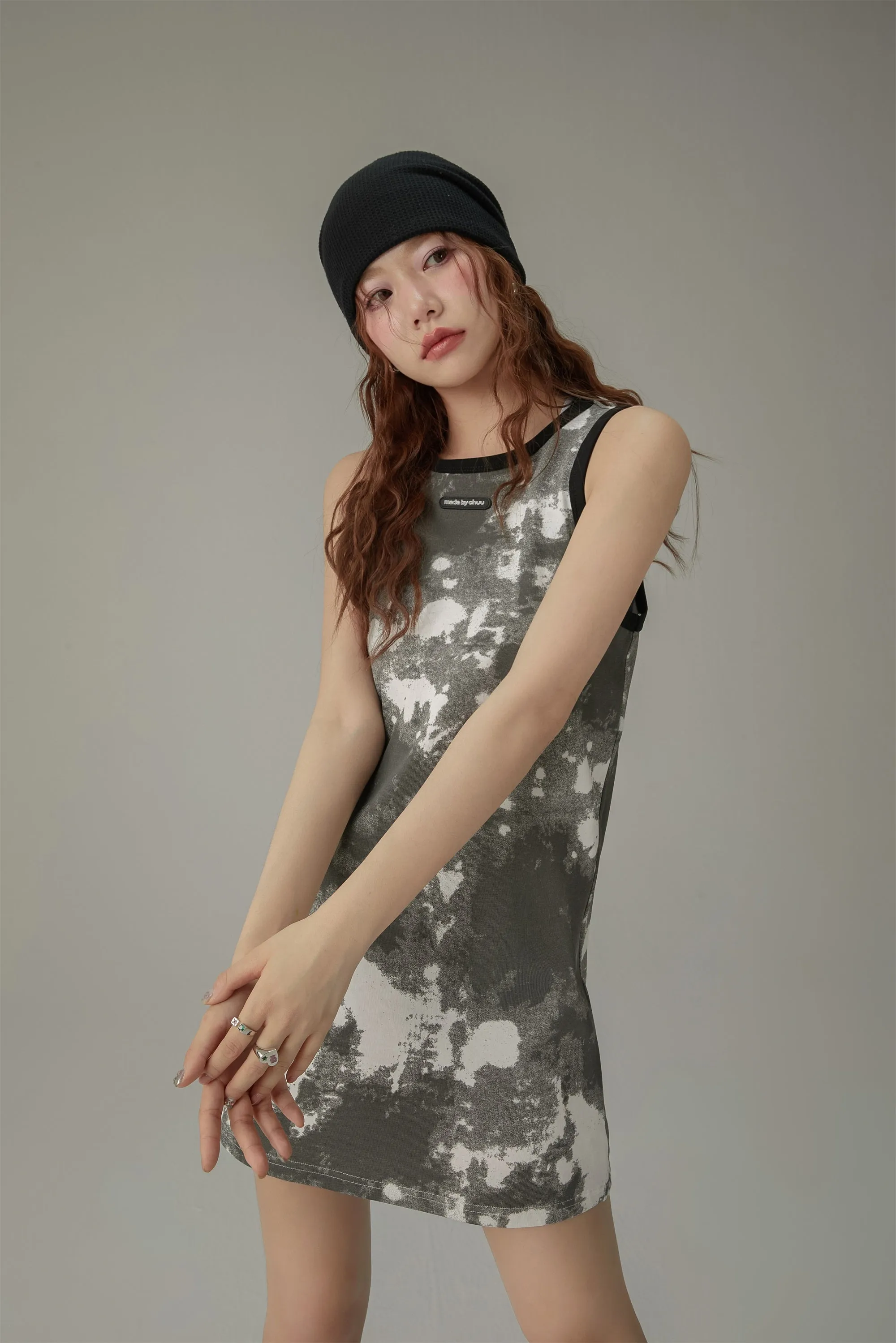 Printed Sleeveless Dress