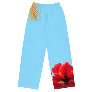 "Majestic Flamingo" Collection - Designer Unisex Wide Leg Pants