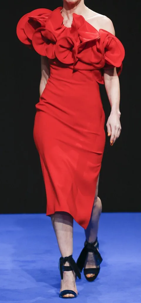 Red Triple Silk Georgette