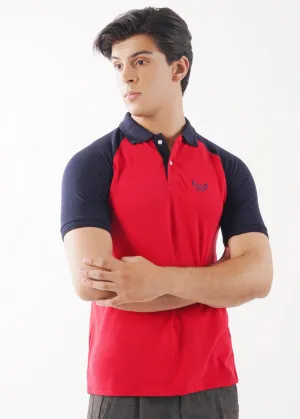 Red/Navy Highlight Polo