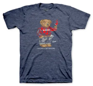 Retro 6 Washed Denim Cheers Bear Shirt