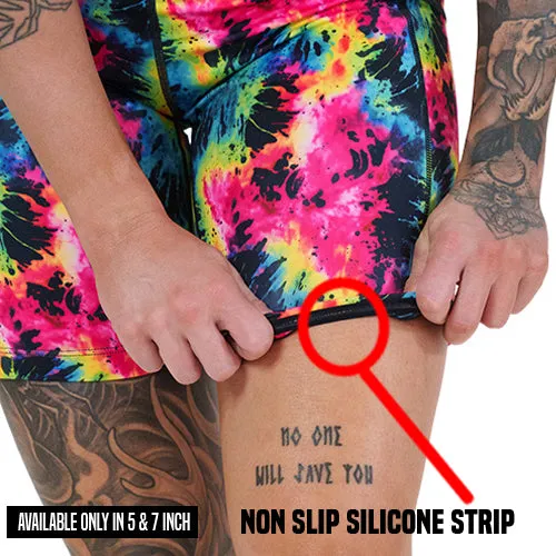 Shorts | Neon Tie Dye