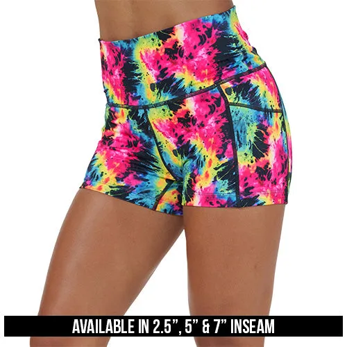 Shorts | Neon Tie Dye