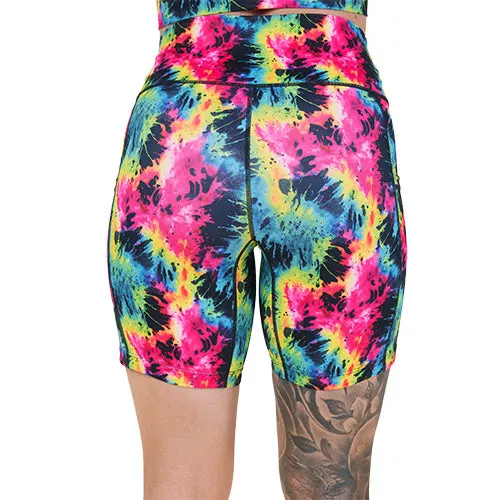 Shorts | Neon Tie Dye