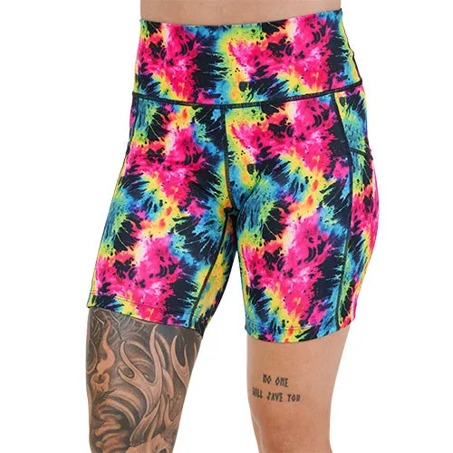 Shorts | Neon Tie Dye