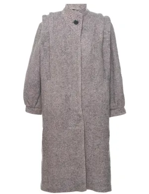 Single Breasted Wool Coat - XL
