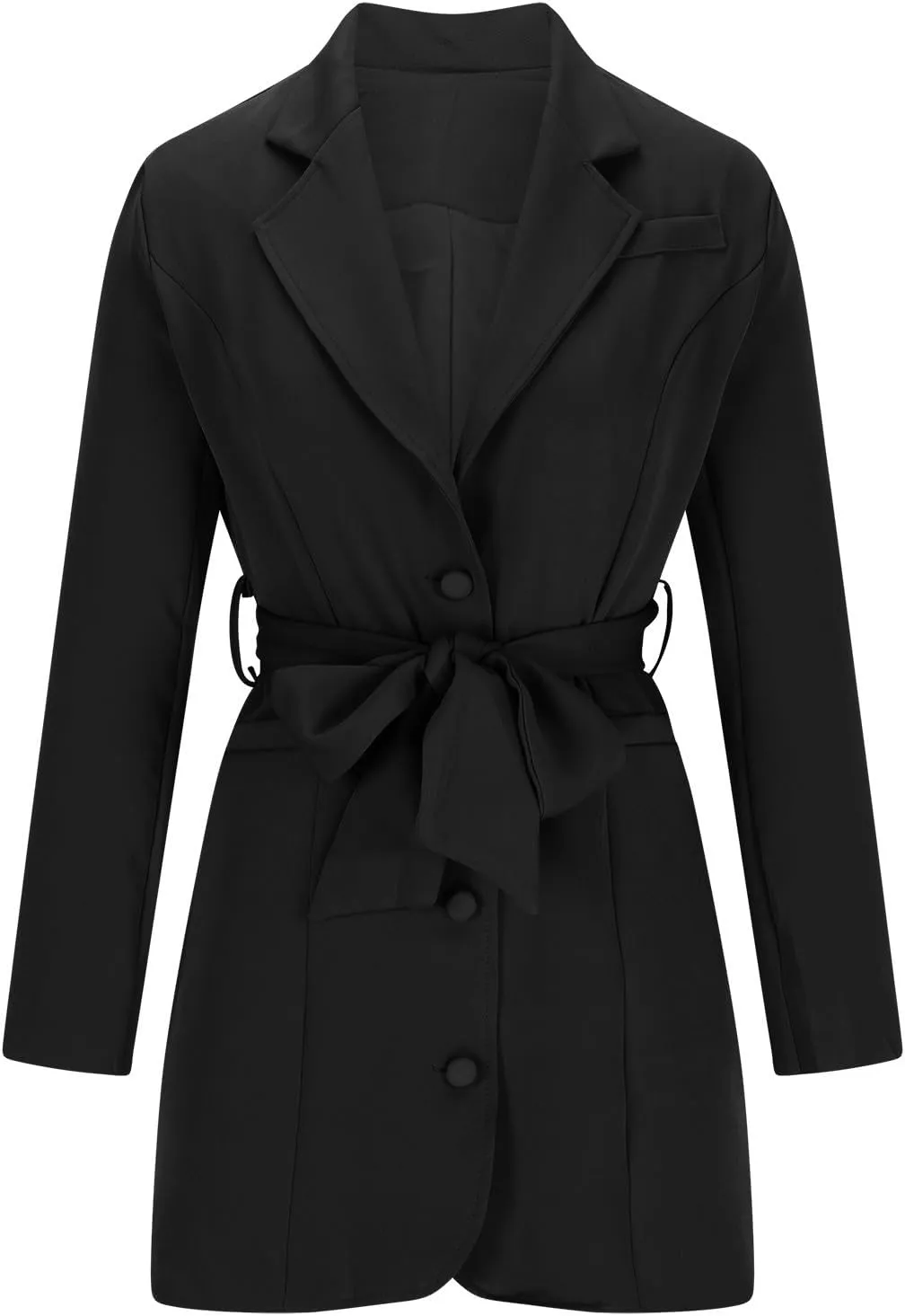 Slim Tunic Blazer for Women Winter Fall Long Sleeve Turtle Neck Midi Work Pencil Dresses Blazer Outfits Women 2025