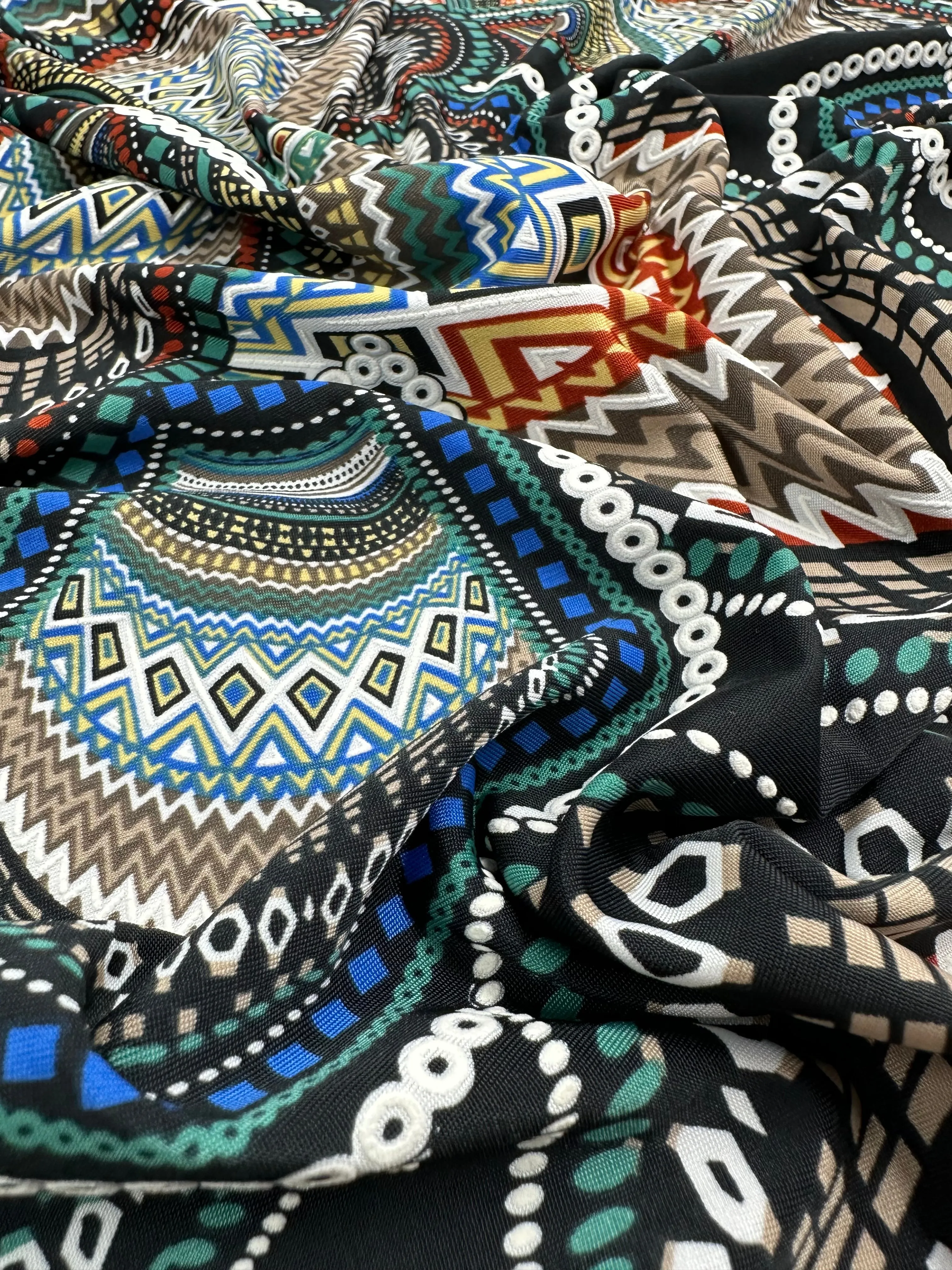 Textured Lycra - Africa - 150cm