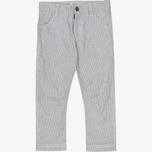 Trousers Edvard - navy denim stripe