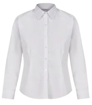 TRUTEX LONG SLEEVE NON IRON SLIM FIT BLOUSE (TWIN PACK)