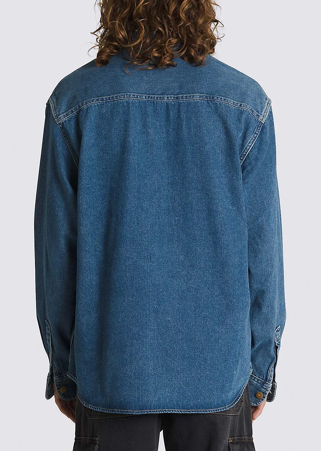 Vans Men's Stevens Denim Woven Button Up Shirts