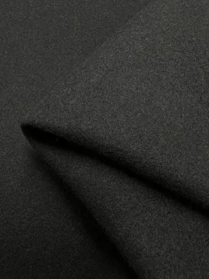 Wool Flannel - Black - 150cm
