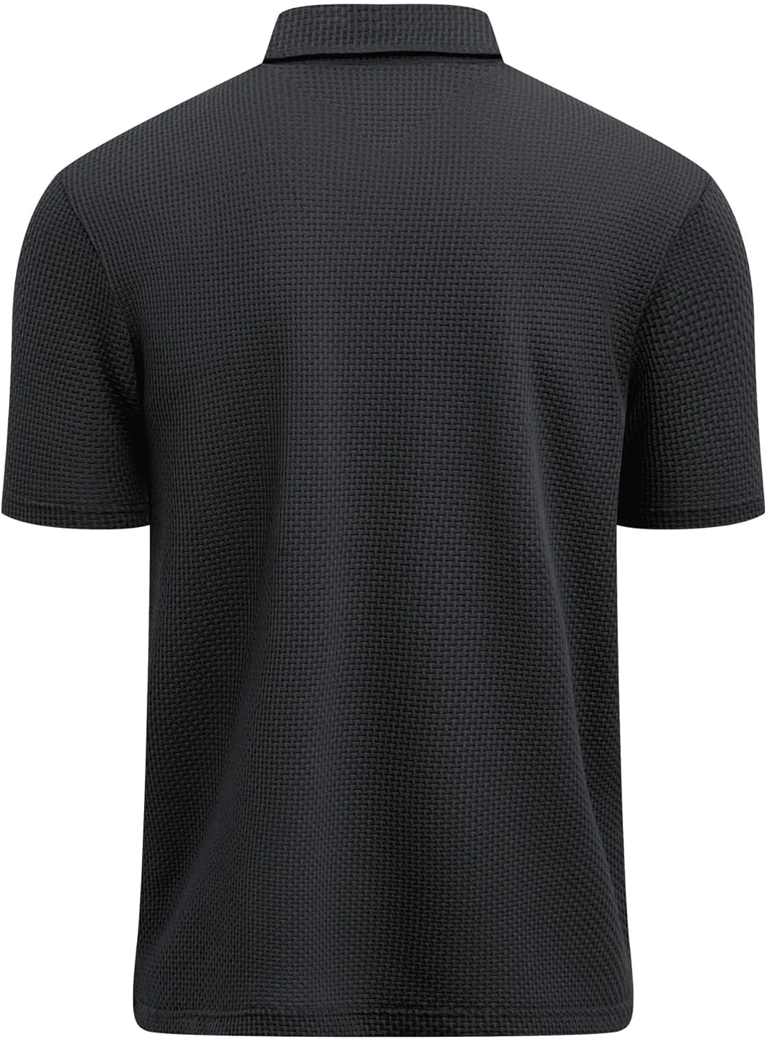 ZITY Mens Polo Shirts Short Sleeve Athletic Golf Polos Moisture Wicking Casual Polo Shirts for Men Jacquard Collared T Shirts